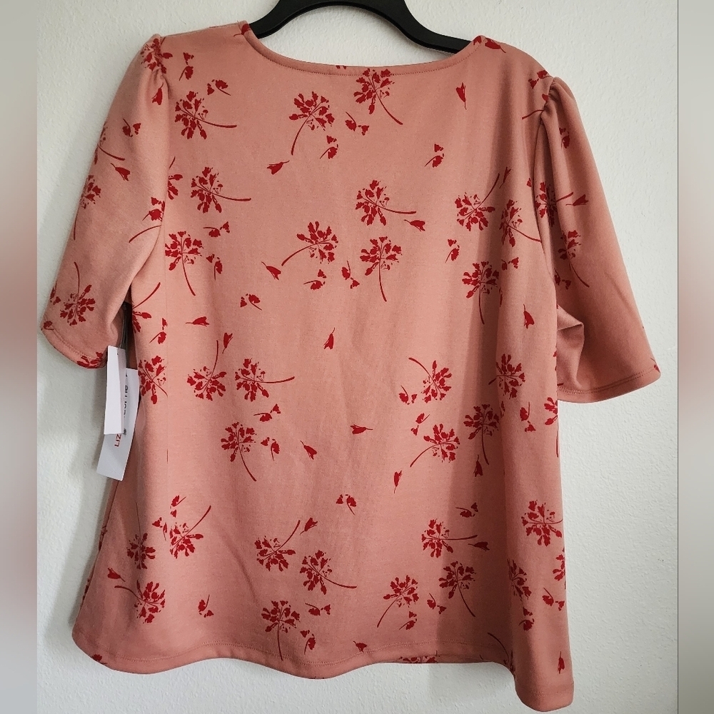 Liz Claiborne Pullover Square Neck Puffed Sleeve Regular Fit Sz XXL (NWT) - Picture 5 of 7